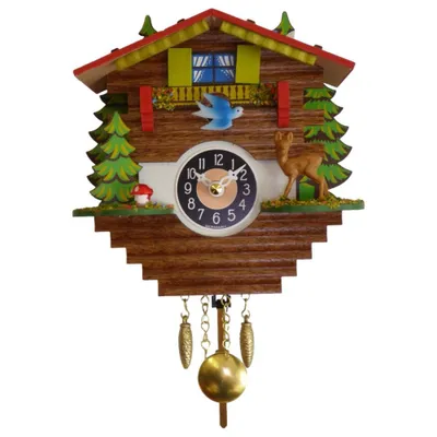 Produktbild von Engstler - 0196 SQ - Schaukeluhr - Quarz - mit Kuckucksruf und Westminsterschlag