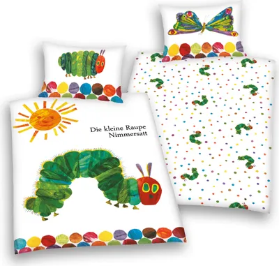 Produktbild von Kleine Raupe Nimmersatt Bettwäsche 100 x 135 cm