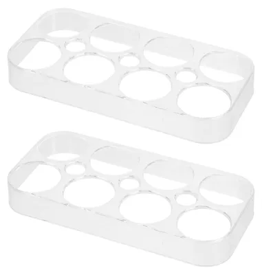 Eierablage 2er-Set, 8 Fächer, 17,5x8,5x2,2 cm, PP