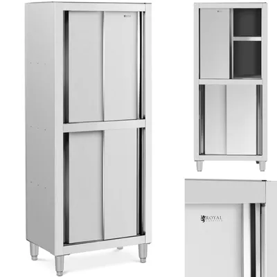 Zdjęcie produktu dla Szafa Gastronomiczna Magazynowa Ze Stali Nierdzewnej Drzwi Suwane 120 Kg 80 X 50 X 180 Cm