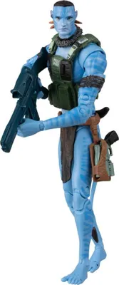 Produktbild von Avatar: Fire and Ash Actionfigur Quaritch (Ash Recom) (Gold Label) 18 cm