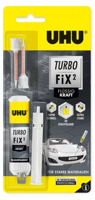 Produktbild von UHU Spezialkleber 2-Komponente Turbo Fix² Kraft Tube 10g