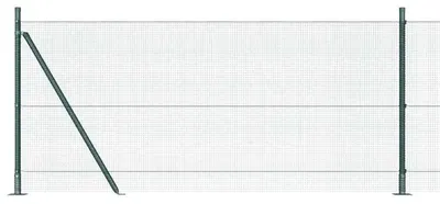 Obrázek produktu pro Sloupek zahradního plotu – plastový plotový sloupek – 1000 x 3,2 x 80 cm – odolný proti povětrnostním vlivům – ochrana proti UV záření – zelený