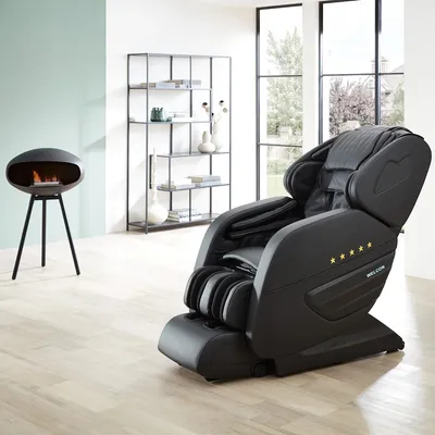 Produktbild von WELCON Dynamite Massagesessel - Luxus Massagestuhl mit Shiatsu Massage, scannt 128 Punkte des Rückens, schwarz