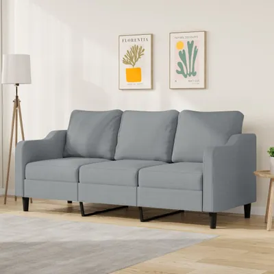 Produktbild von Cloris DesignMöbel 3-Sitzer-Sofa Hellgrau 180 cm Stoff , Schlafsofas 2024 Neu