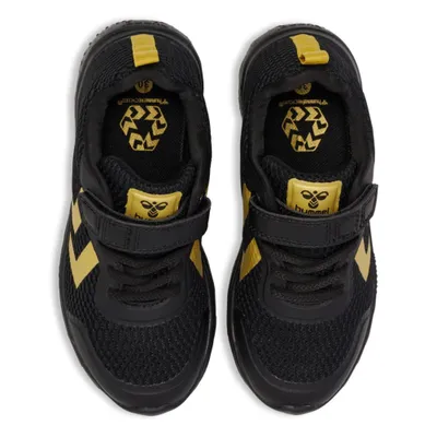Produktbild von Hummel Actus Recycled JR Sneakers Kinder schwarz gold Gr 37