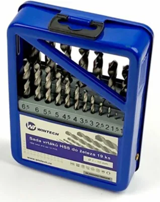 Obrázek produktu pro Sada vrtáků do kovu WINTECH® 1,0-10 mm 19 ks / balení 1 ks