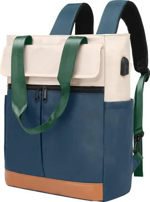Produktbild von Laptoprucksack(Gruen)Schulrucksack,Schulterrucksack mit hoher Kapazität,Wasserdicht,mit USB-Lade-Anschluss, Backpack mit Laptopfach