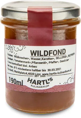 Produktbild von Wildfond 190g - Fertiggericht von Hartls Kulinarikum