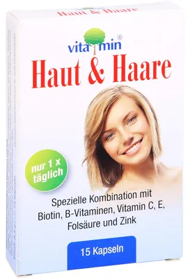 Immagine prodotto di Pelle+capelli Vitamina Natur Pharma Capsule 15 Capsule