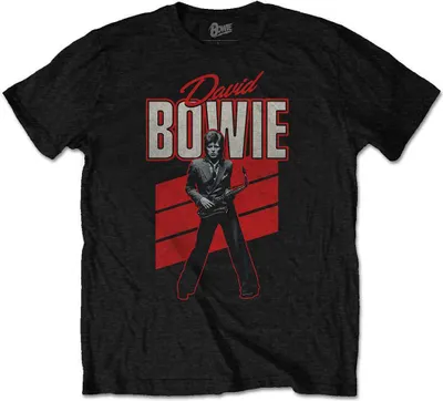Produktbild von David Bowie | Offizielles Band T-Shirt | Red Sax, Medium, Schwarz