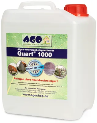 Produktbild von AGO Quart 1000 Algenentferner Grünbelagentferner und Flechtenentferner 5 Liter