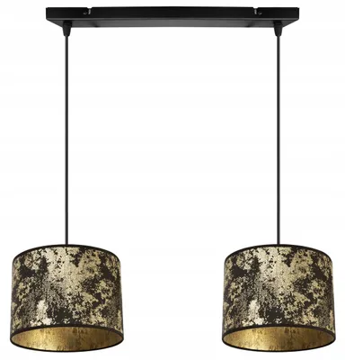 Obrázok produktu pre Závesná lampa, stropný luster, tienidlo, zlatý vzor