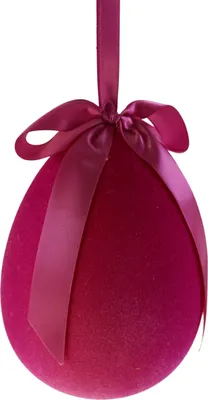Produktbild von Werner Voß GmbH Voß Hänger Ei mit Schleife magenta 11x15 cm