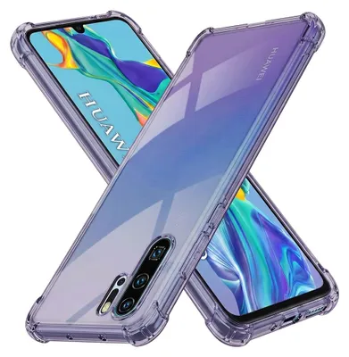 Zdjęcie produktu dla Techsuit Shockproof Clear etui na Huawei P30 Pro P30 - dymno-czarny
