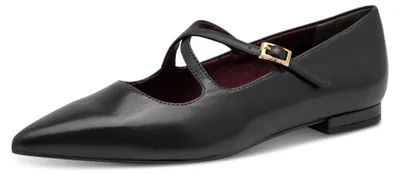 Produktbild von Tamaris Damen Ballerinas Leder, schwarz, 39 EU