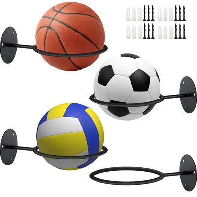 Immagine prodotto di Set di 4 supporti a parete per palloni sportivi
