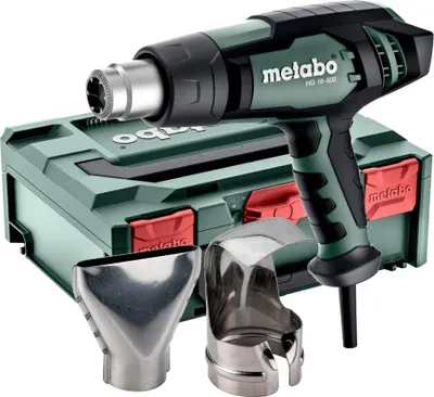 Obrázek produktu pro Metabo HG 16-500, Horkovzdušná pistole, Černá, Šedá, 450 l/min, 500 °C, 240 l/min, 300 °C