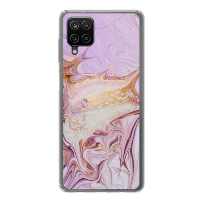 Produktbild von MuchoWow® Handyhülle Schutzhülle Hülle für Samsung Galaxy A12 Marmor - Farbe - Abstrakt Silikon Softcase Handy Hülle - Bild
