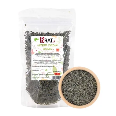 Zdjęcie produktu dla Herbata zielona Yunnan 100g Brat.pl