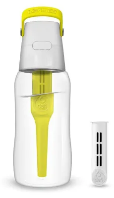 Zdjęcie produktu dla Butelka Filtrująca Dafi SOLID 0,5 l cytrynowa z 2 Filtrami Węglowymi