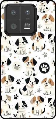 Productafbeelding van Smartphonica telefoonhoesjeGeschikt voor Xiaomi 13 Pro, met opdruk van honden - TPU achterkant, hoesje met hondenmotief
