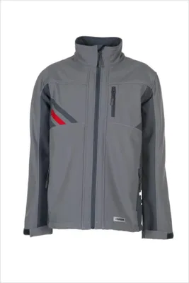 Produktbild von Planam Softshelljacke Highline Gr. S zink/schiefer/rot