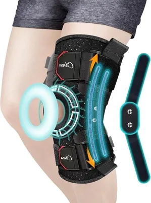 Produktbild von Orthopädische Knieorthese mit abnehmbaren seitlichen Stabilisatoren und Gelpolstern – Schmerzlinderung bei Kniegelenksarthrose