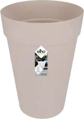 Produktbild von elho loft urban Rund Hoch 42 Übertopf - warmes grau