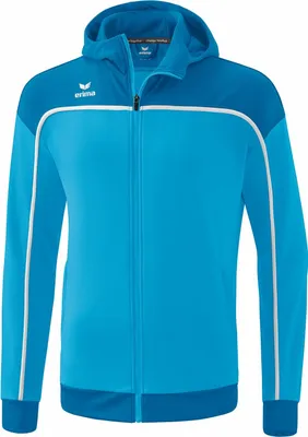Produktbild von Erima Change By Erima Trainingsjacke mit Kapuze Curacao/Mykonos/Weiß Junior - 128