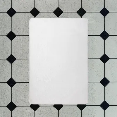 Productafbeelding van Pluizig tapijt, zachte structuur, 70 x 120 cm, beige, geschikt voor woonkamers