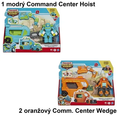 Image de Transformers Rescue Bot car with trailer 1 blue Command Center Hoist