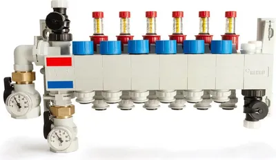 Image de Distributeur REHAU SPEED, polymère HKV-D, 9 circuits, connecteur 17, 1 pièce.