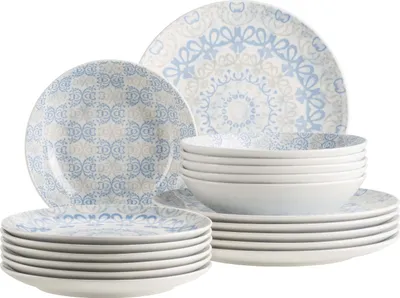 Produktbild von Mäser Teller Set, Porzellan , Ornea