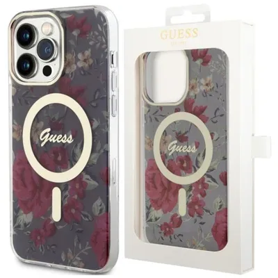 Produktbild von Guess Flower MagSafe - iPhone 14 Pro Max Hülle (Grün)