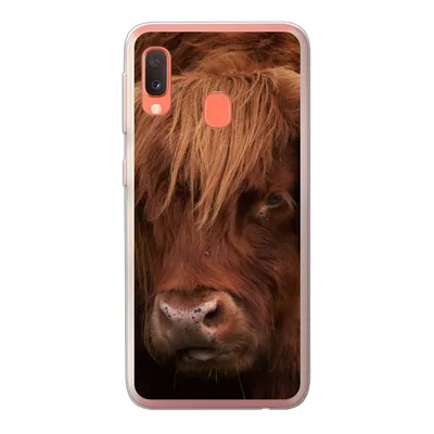 Produktbild von MuchoWow® Handyhülle Schutzhülle Hülle für Samsung Galaxy A20e Schottischer Highlander - Orange - Tiere Silikon Softcase Handy Hülle - Abdeckung