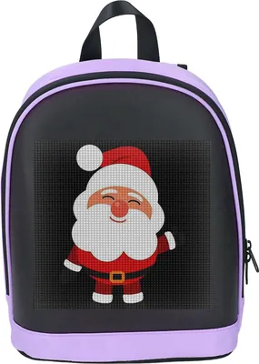 Obrázok produktu pre LED batoh 64x64 Dot Array Plnofarebná programovateľná obrazovka batohu Prispôsobiteľný text Animácie obrazu Fialový rám