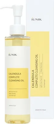 Image de iUNIK - Huile nettoyante complète au calendula, 200ml
