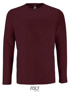 Produktbild von SOLs 02074 | Herren Long-Sleeve T-Shirt Imperial - Farbe: Oxblood - Größe: XL