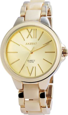 Produktbild von Akzent Damenuhr mit Metallarmband