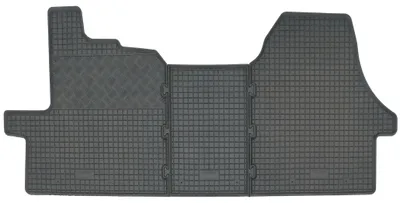 Gummifußmatten Set 3-teilig für Fiat Ducato/Opel Movano (2022-), schwarz