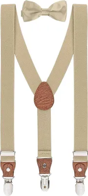 Produktbild von Kinder-Hosenträger- und Fliegeset – verstellbar – für eine Körpergröße von ca. 90–125 cm – ideal für Feiern