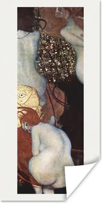 Produktbild von MuchoWow® Poster Goldfisch - Gustav Klimt 60x120 cm - Wandschmuck