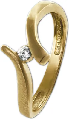 Produktbild von GoldDream Ring Echtgold333er Gelbgold Gr. 58 18,5 goldweiß Damen GDR531Y58