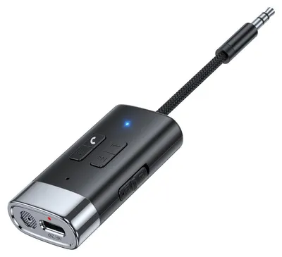 Immagine prodotto di INF Adattatore Audio Bluetooth G76 — Bluetooth 5.4 Wireless 3.5mm AUX, Portata 10m, Doppio Canale, Ricaricabile USB, Nero