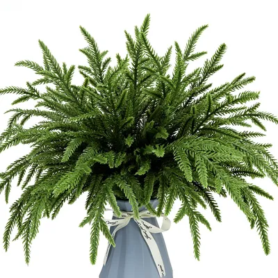 Künstliche Tannenzweige 39 cm, 24 Stück, Grün, für Weihnachtsdeko