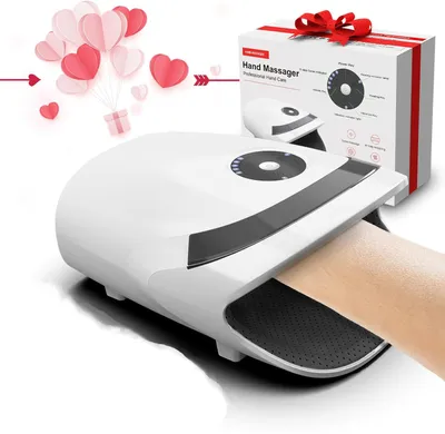 Produktbild von Handmassagegerät mit Kompression und Heizung, Geburtstagsgeschenke für Frauen, Männer, Mama, Papa