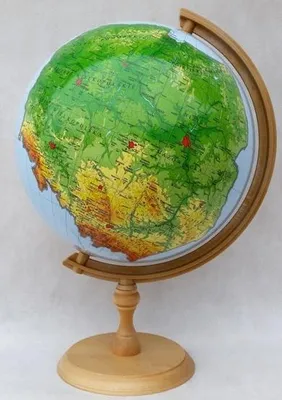 Zdjęcie produktu dla Zachem Globus Polski: Mapa Administracyjna I Fizyczna, 32Cm