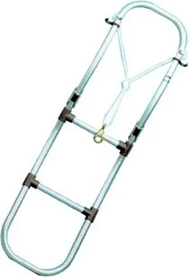 Produktbild von Goldenship Klappleiter 3 Stufen Silber Silber One Size
