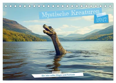 Produktbild von Mystische Kreaturen - Ein Jahr voller Magie und Fantasie (Tischkalender 2027 DIN A5 quer), CALVENDO Monatskalender